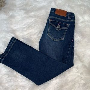 Girls denim capris